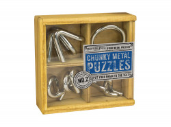 1485 Набор из 4 головоломок для детей, из металла